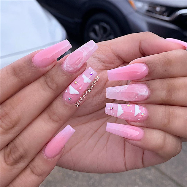 Pinknails;coffinnails;summernails