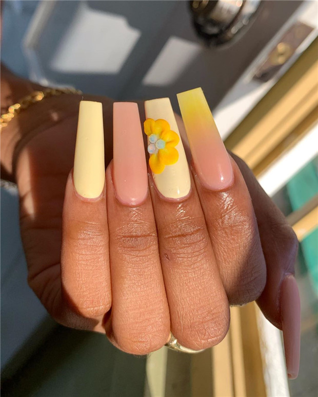 squarenails;summernails;nailart