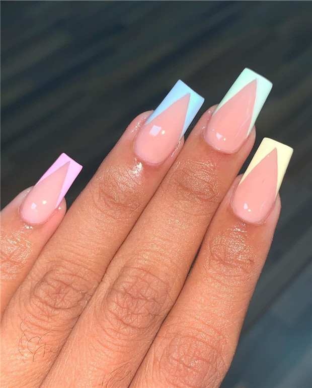 squarenails;summernails;nailart