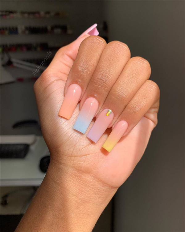 Squarenail;summernail