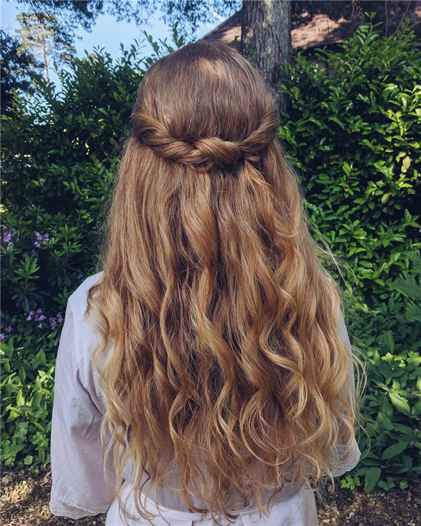 weddinghairstyls;halfuphalfdown