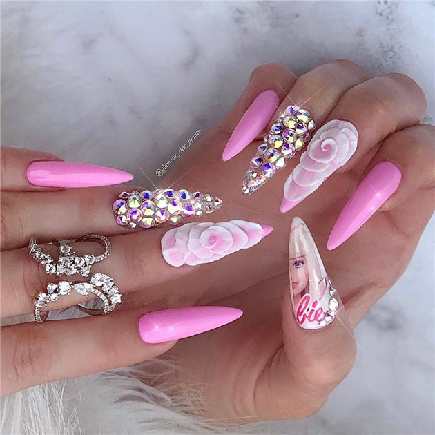 Pinknails;coffinnails;summernails