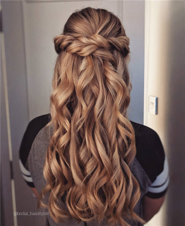 weddinghairstyls;halfuphalfdown