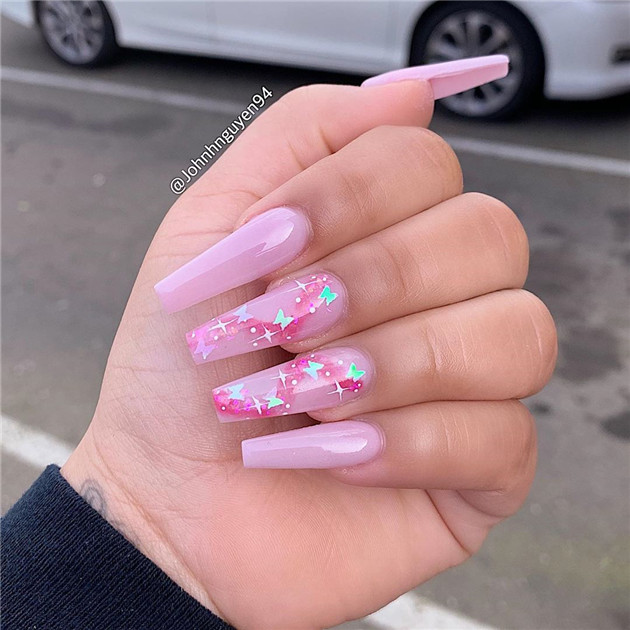 Pinknails;coffinnails;summernails