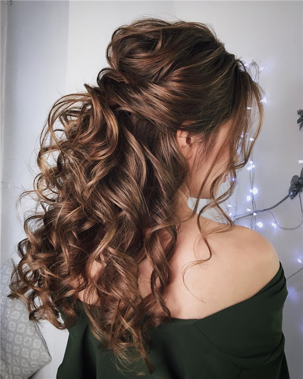 weddinghairstyls;halfuphalfdown