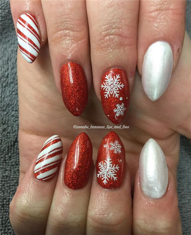 #christmasnails#nailsart#2020nails#winternails#newyearnails