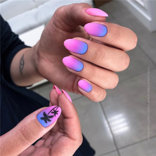 30 Beautiful Acrylic Ombre Nail Designs You’ll Love In 2020 – Page 10 ...