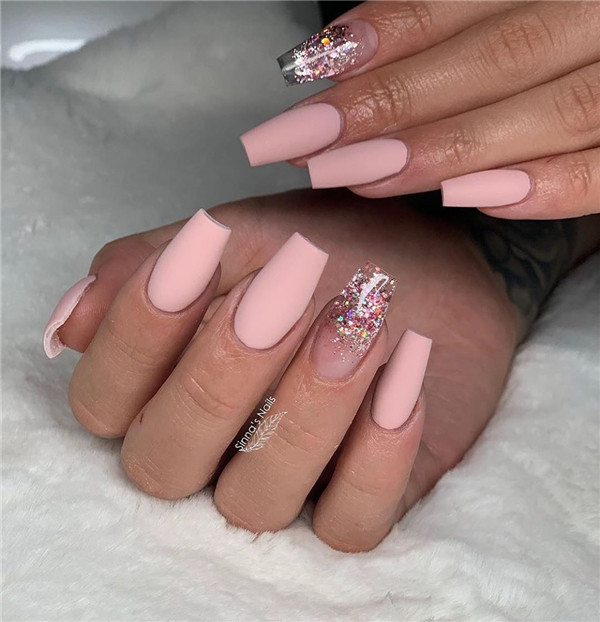 45 Pretty Summer Matte Nails Art Designs You Must Try In 2020 – Page 9 ...